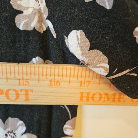 J. Jill Womens Black Floral Short Sleeve Dress Size small - Picture 4 of 6